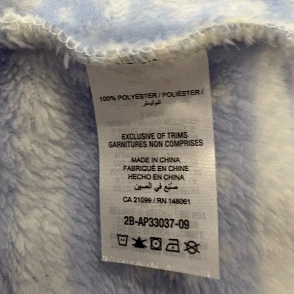 Ardene Light Blue Fuzzy Hoodie, size xs, like new - Picture 6 of 7